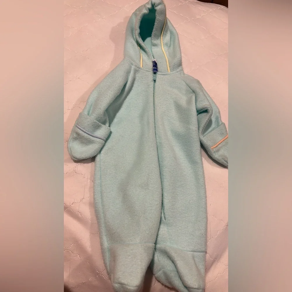 Vintage Peanuts Snoopy Light Blue Baby Sleep Sack